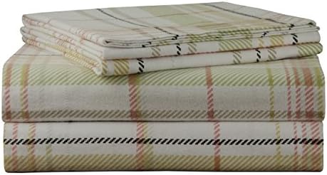 Pointehaven 170 GSM Flannel Sheet Set, Twin X-Large, Printed, Tristan