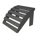 Adirondack Ottoman by Poly Wood (Slate Gray) (14.25H x 20.00W x 18.50D)