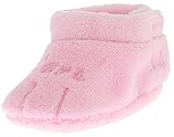 C-Princess コーデュロイ ベビーブーティ ふわふわ 肌触り 子供 赤ちゃん 室内履き ベビールームシューズ 靴 (6ピンク)
