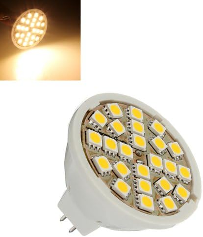 MR16 5W Warm White 24 SMD 5050 LED Light Bulb Lamp 220V AC