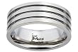 Harmonie Titanium Ring with Grooves