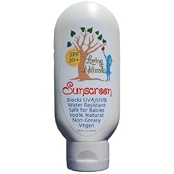 Loving Naturals SPF 30 Sunscreen Zinc Oxide 5 Oz. UVA/UVB Vegan