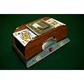 Poker Kartenmischer Holzoptik f�r 2 Decks