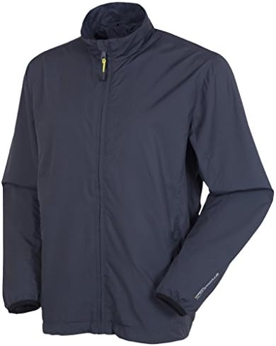 AUR Golf Men's Stormpack Full Zip Wind Jacket - XL - Charcoal