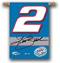 NIB Kurt Busch #2 NASCAR Banner Flag & Pole Sleeve