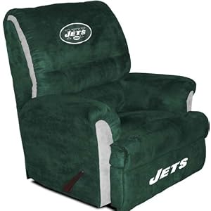 Buy New York Jets NFL Team Logo Furniture - Big Daddy Recliner By Baseline