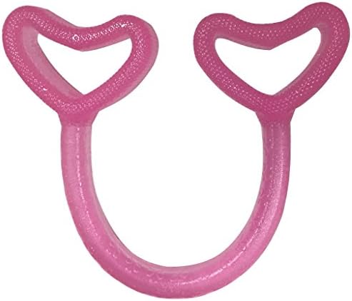 MATESPORTS Pull Rope, Fitness Rope Stretched High Elastic Silicone TPR Rally Yoga Stretch Band,Heart-Shaped,Pink