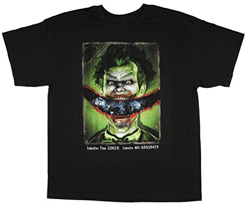 DC Comics Inmate Joker Arkham Asylum Licensed Graphic T-Shirt - X-Large