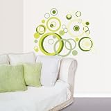 Produkt-Bild: Eurographics DS-DMO1035-VP Bubbles Decosticker wiederabl&ouml;sbar Wandtattoo 50 x 70 cm