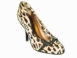 SERGIO ROSSI Chasa Pump Shoe in Leopard Hair