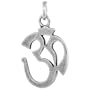 Sterling Silver Omkar (Om) Pendant, 1 in. (25mm) long