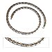 Men's Two Tone Magnetic Power Titanium Golf Necklace T4 20