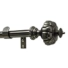 Levolor Rodeo Rod Set, Antique Pewter, 1-Inch Diameter, 66 to 120-Inch Width