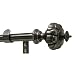 Levolor Rodeo Rod Set, Antique Pewter, 1-Inch Diameter, 66 to 120-Inch Width