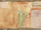 Neutral Abstract Paper Collage Wallpaper Border