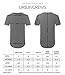 URBANCREWS Mens Hipster Hip Hop Cotton Longline Crewneck T-shirt LTOLIVE, L
