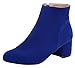 Serene Womens Comfortable Classic Suede Round Toe Heeled Ankle Boots