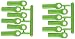 RPM Traxxas Long Rod Ends, Green
