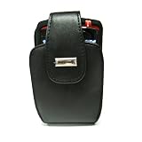 Combo of Blackberry OEM Black Leather Vertical Holster HDW-13789-001 and Black Silicone Skin Cover Case HDW-13840-007 for Blackberry Curve 8300 8310 8320 8330