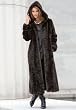 Roamans Plus Size Long Faux Fur Coat