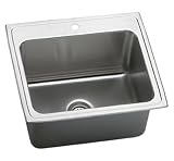 Elkay DLR2522121 Gourmet Lustertone Sink, Stainless Steel