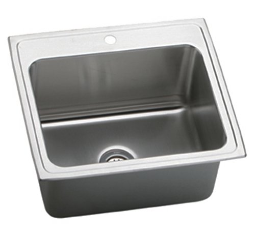 Elkay DLR2522121 Gourmet Lustertone Sink, Stainless Steel
