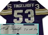 Mick Tingelhoff Minnesota Vikings Autographed Throwback Jersey with 7X Pro Bowl Inscription