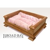 Finest Solid Wood Cherry Dog Bed - For small DOGS or Cats Yorkies Boston Terrier Chihuahua Beagles Terriers Spaniels and more.