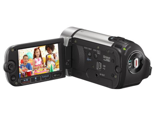 Canon LEGRIA FS 306 DVC-Camcorder (SDHC-Slot, 41-fach Advanced Zoom, 6,7 cm (2,7 Zoll) Widescreen Display) silber