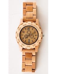 Silvano Apparel Barkwood Wood Watch - Tan