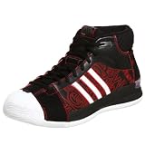 adidas Men's TS Pro Model Player Basketball Shoe,Black/White/Red,10.5 M