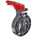 Hayward BYC Series PVC Butterfly Valve with Lever Handle, EPDM Liner, 6"