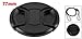 uxcell Univeral 77mm Center Pinch Front Lens Cap for DSLR Camera