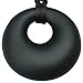 Baby Teething Necklace - Best Teether Necklace for Nursing Moms. Organic, BPA free, Silicone, Natural Teether Ring Donut Pendant for mom to wear. Black. 100% Satisfaction Guaranteed