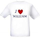 I LOVE WILLIAM - Name-series - White T-shirt