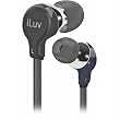 iLuv iEP314BLK Ergonomic and Comfort Flat-Wire Earphones (Black)