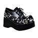3 1/4 Inch Platform Oxfords Sexy Womens Shoes Gothic Style Buckles Eyelets