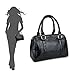 Hoxis Pack of 7 Bags Women Multi-purpose Classic Design Purse Leatherette Shoulder Handbag(Beige)