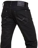BLZJeans – Jean homme noir tendance et fashion aspect huilÃ – Taille : Fr 44 US 34 Couleur : Noir