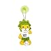 Schl�sselanh�nger Fu�ball Fanartikel 2010 Motiv: WM Maskottchen Zakumi Saugnapf mit Ball (Pl�sch)