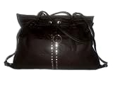 Huge Flexible LeatherShoulder Bag Handbag Purse LSH_CHOCBROWNZT_XLG3