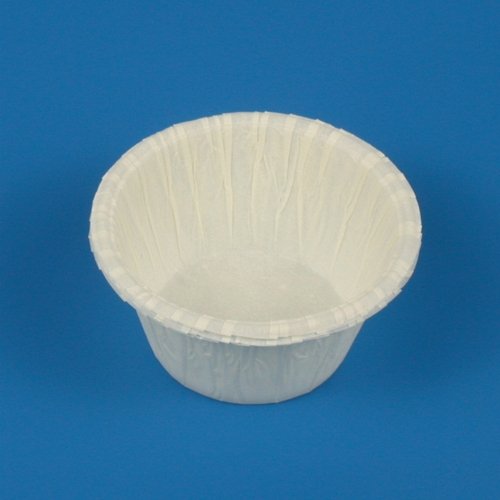 Muffins-Backförmchen Ø 5 cm 3,5 cm weiss . 
