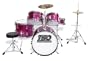 TKO 5-Piece Complete Junior Drum Set - Pink