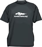 ZOMBIE REPELLENT Machine Gun Logo Kids T Shirt 2T thru Youth XL