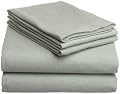 Pike Street 135-Gram Solid Flannel King Sheet Set, Sage