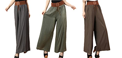 (ペプ) PEPU スレンダー ガウチョ パンツ レディース ファッション 美脚 ロング サルエル パンツ ハイ ウエスト