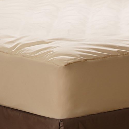 Aller-Ease Naturals Organic Cotton Comfort Mattress Pad, Queen by American Textile Company