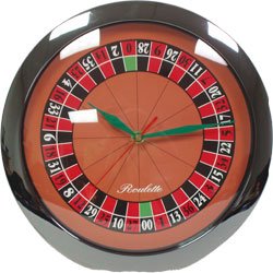Roulette Clock - Game Room Products > Neon Clocks > Novelty Clocks