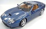 Hotwheels - Mass (Mattel) - Ferrari 575 Superamerica {Bleu } - 1/18