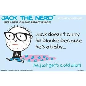 JACK THE NERD - Blanket - 24x36 - ART PRINT / POSTER